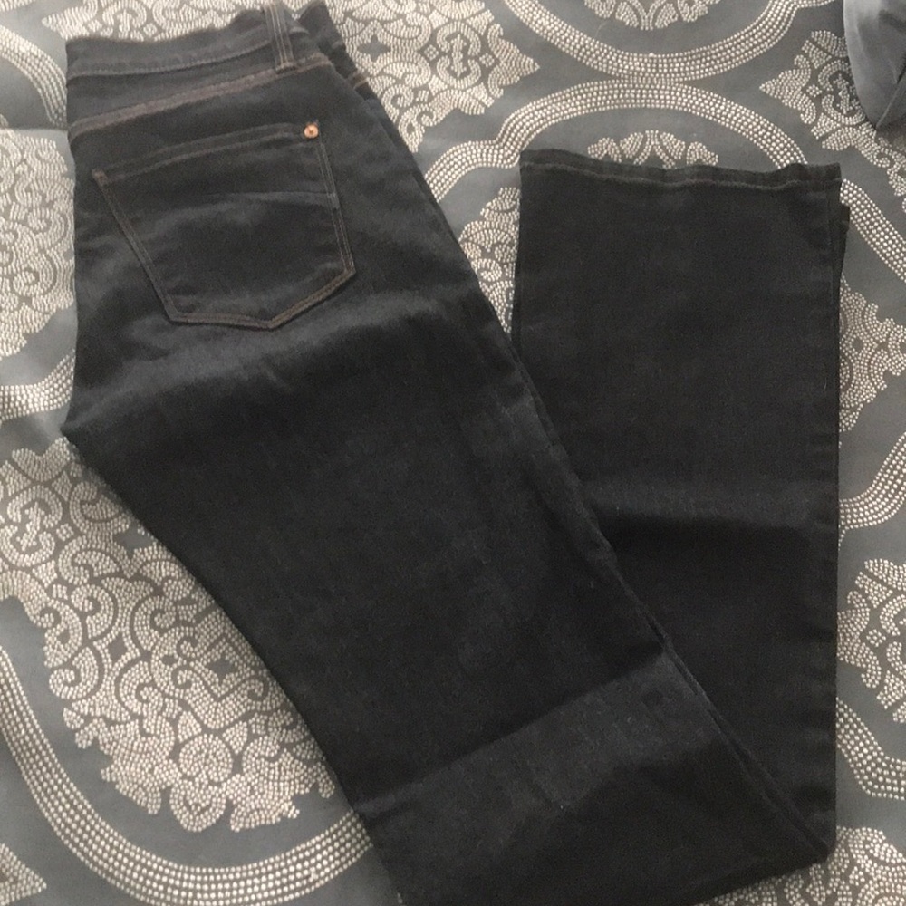 Dark wash bootcut jeans